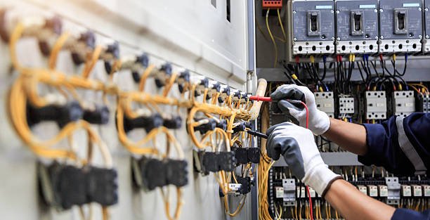 Professional Electrician technician working in Beverly, MA
